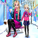 Mommy Elsie Winter Day  screen for extension Chrome web store in OffiDocs Chromium