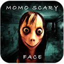 Momo Scary Face Theme  screen for extension Chrome web store in OffiDocs Chromium