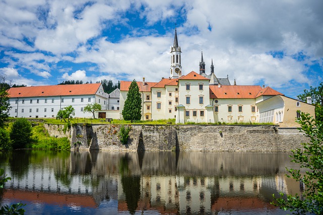 Free download monastery church abbey lake free picture to be edited with GIMP free online image editor