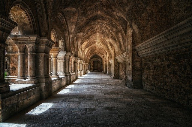 Free download monastery vault cloister columns free picture to be edited with GIMP free online image editor