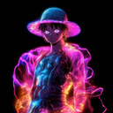 Monkey D. Luffy Neon Art Live Wallpaper  screen for extension Chrome web store in OffiDocs Chromium