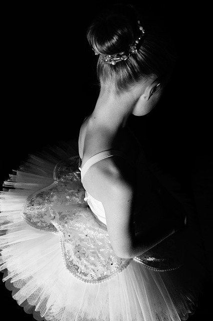 Free download Monochrome Ballerina Dancer -  free photo or picture to be edited with GIMP online image editor