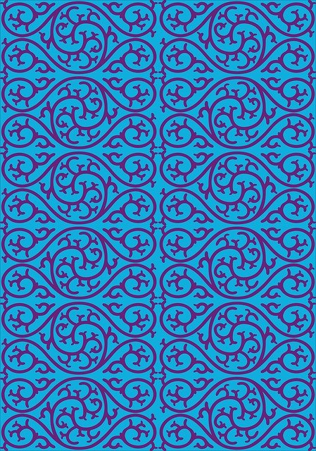 Free download Monogram Blue Purple -  free illustration to be edited with GIMP free online image editor