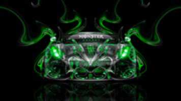 Free download Monster Energy Koenigsegg Regera Front Super Plastic Car 2015 Green Colors HD Wallpapers Design By Tony Kokhan Www.el Tony.com Image free photo or picture to be edited with GIMP online image editor