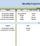 Téléchargement gratuit du modèle de rapport d'état de projet mensuel Modèle DOC, XLS ou PPT gratuit à éditer avec LibreOffice en ligne ou OpenOffice Desktop en ligne