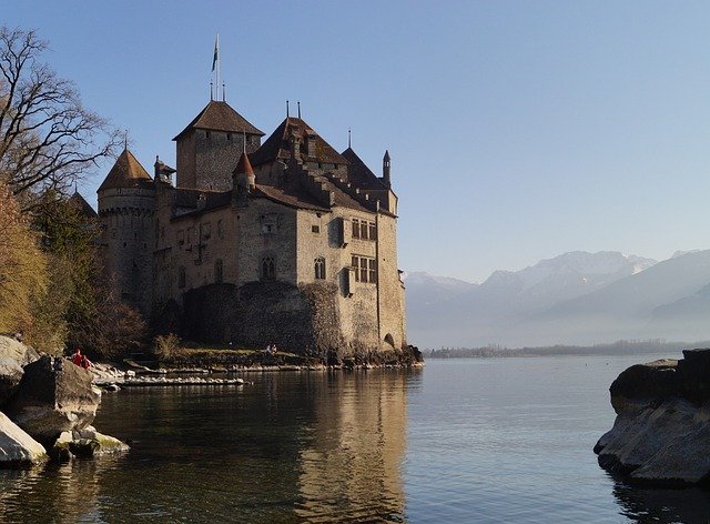 Free download montreux castle ch switzerland free picture to be edited with GIMP free online image editor