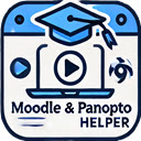 Moodle  Panopto Helper  screen for extension Chrome web store in OffiDocs Chromium