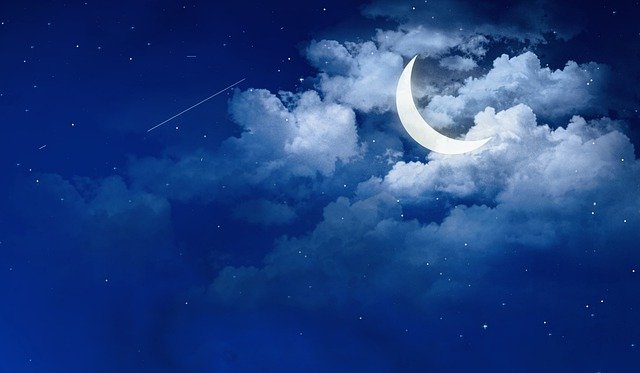 Free download moon clouds night sky stars free picture to be edited with GIMP free online image editor