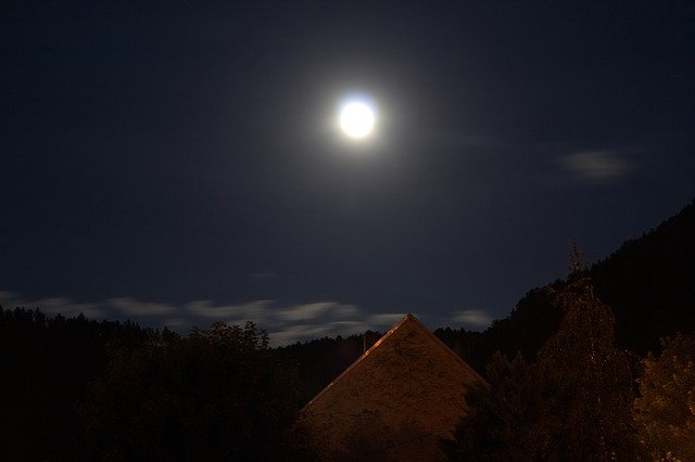 Téléchargement gratuit Moon Dark Moonlight - photo ou image gratuite à éditer avec l'éditeur d'images en ligne GIMP