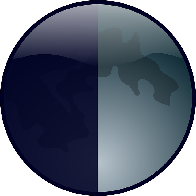 Free download Moon Earth Phase - Free vector graphic on Pixabay free illustration to be edited with GIMP free online image editor
