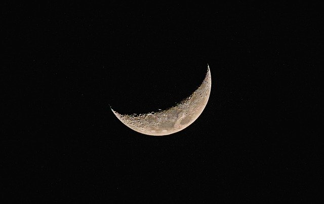 Free download moon half moon n sky space blue free picture to be edited with GIMP free online image editor