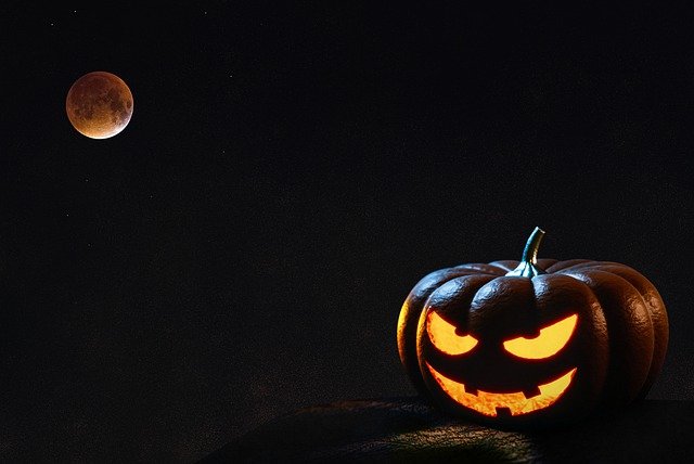 Free download moon halloween pumpkin dark free picture to be edited with GIMP free online image editor