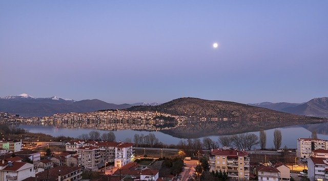 Free download Moon Lake Kastoria -  free photo or picture to be edited with GIMP online image editor