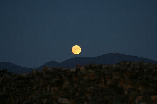 Free download Moon Landscape Night -  free photo or picture to be edited with GIMP online image editor