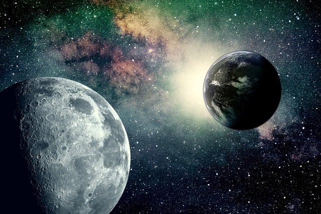 Free download moon planet earth cosmos universe free picture to be edited with GIMP free online image editor