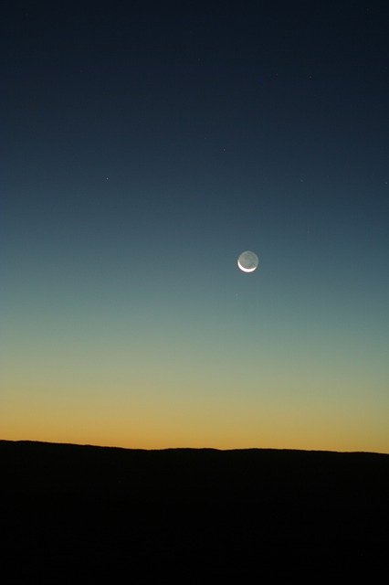 Free download Moon Rise Newmoon -  free photo or picture to be edited with GIMP online image editor