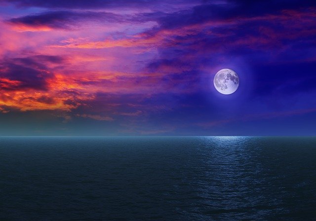 Free picture Moon Sky Sea -  to be edited by GIMP free image editor by OffiDocs