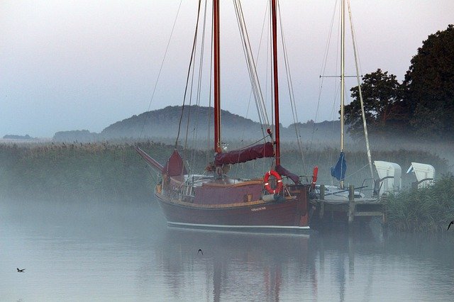 Free download Morning Mist Fog Port -  free photo or picture to be edited with GIMP online image editor