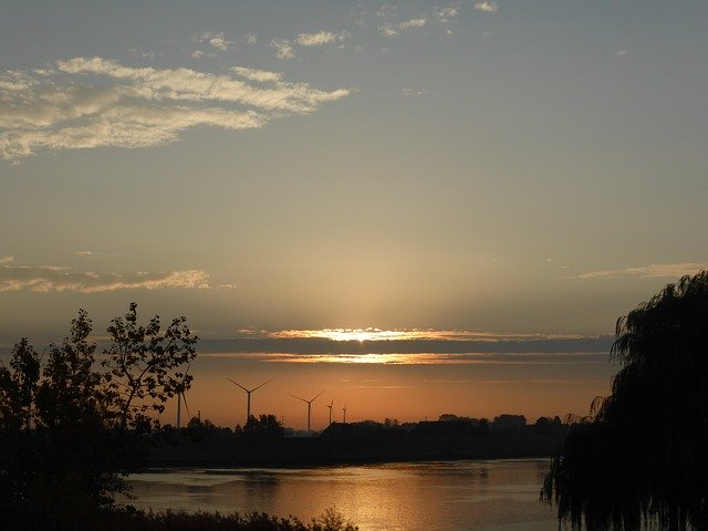 Muat turun percuma Morning Sunrise Elbe - foto atau gambar percuma untuk diedit dengan editor imej dalam talian GIMP