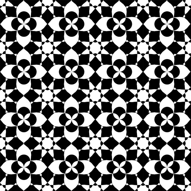 Free download Mosaic Floral Repeat Pattern -  free illustration to be edited with GIMP free online image editor