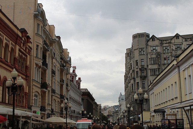 Descărcare gratuită Moscow Street Rusia - fotografie sau imagine gratuită pentru a fi editată cu editorul de imagini online GIMP