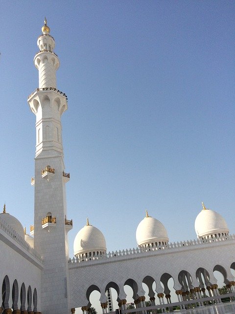 Free download Mosque Abu Dhabi Uae -  free free photo or picture to be edited with GIMP online image editor