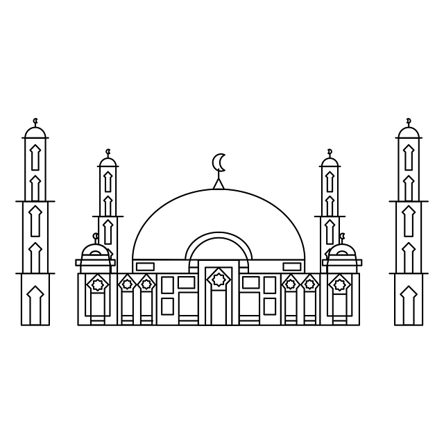 Free download Mosque Design Line - Free vector graphic on Pixabay free illustration to be edited with GIMP free online image editor