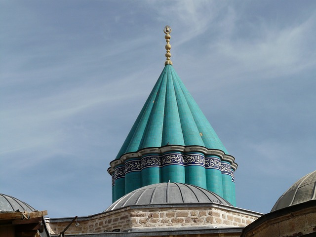 Free download mosque roof blue konya mausoleum free picture to be edited with GIMP free online image editor