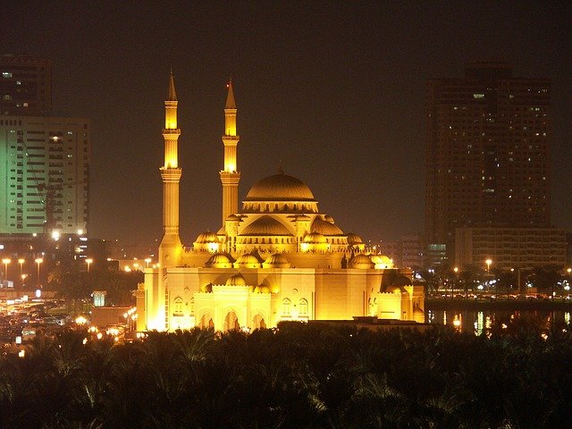 Free download mosque sharjah uae u a e building free picture to be edited with GIMP free online image editor