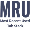 Most Recent Used Tab Stack  screen for extension Chrome web store in OffiDocs Chromium