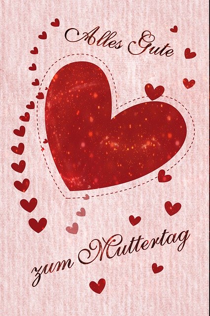Free download MotherS Day Congratulations Heart -  free illustration to be edited with GIMP free online image editor