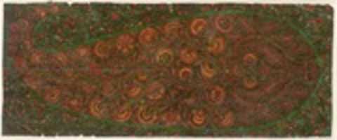 Free download Motif from Kashmir Shawl: Pheerozee (Turquoise Color), No. 23, By Order of Mahummud Azeem Khan free photo or picture to be edited with GIMP online image editor