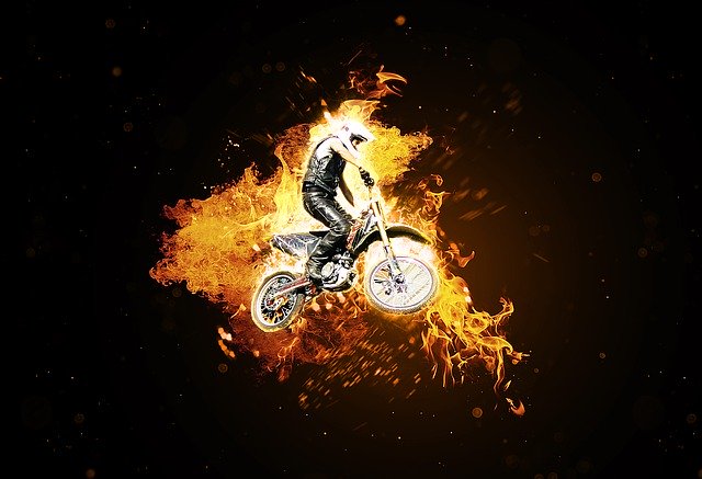 Free download Motorcycle Action Stunt Motocross -  free illustration to be edited with GIMP free online image editor