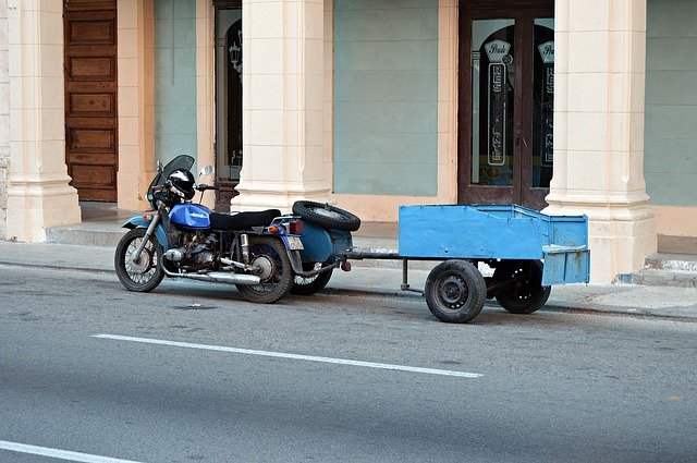 Free download Motorcycle Trailers Moped -  free photo or picture to be edited with GIMP online image editor