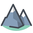 Template Photo Mountain Blue - para OffiDocs