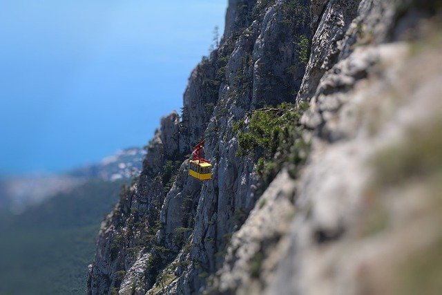 Free download mountain cable car crimea ai petri free picture to be edited with GIMP free online image editor