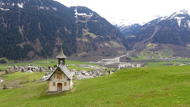 Free download mountain chapel mountain landscape free picture to be edited with GIMP free online image editor