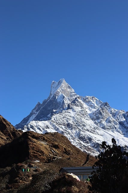 Free download mountain fishtail himalaya nepal free picture to be edited with GIMP free online image editor