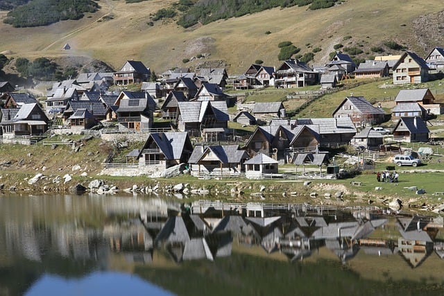 Free download mountain lake village valley free picture to be edited with GIMP free online image editor