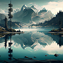 Mountain Lake with Mountain Background  screen for extension Chrome web store in OffiDocs Chromium