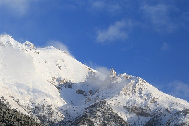 دانلود رایگان Mountain Landscape Winter - عکس یا تصویر رایگان قابل ویرایش با ویرایشگر تصویر آنلاین GIMP