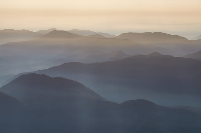 Free download mountain mist dawn fog twilight free picture to be edited with GIMP free online image editor