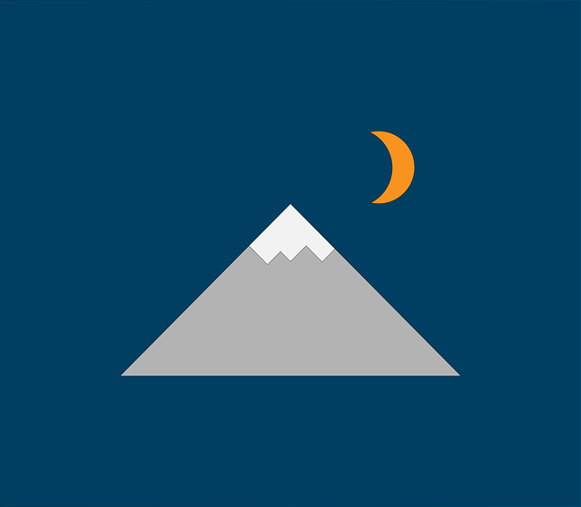 Free download Mountain Moon Great -  free illustration to be edited with GIMP free online image editor