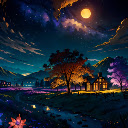 Mountain Moon Night (Live Wallpaper)  screen for extension Chrome web store in OffiDocs Chromium