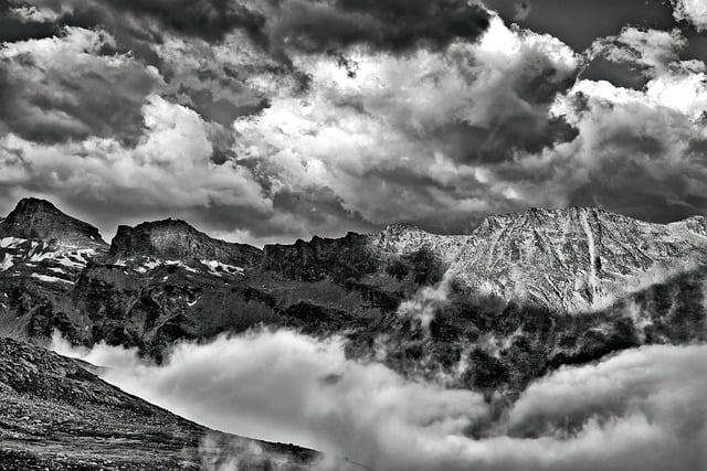 Free download mountain mountain ridge alps clouds free picture to be edited with GIMP free online image editor