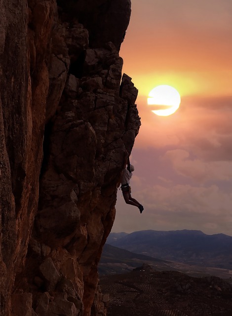 Free download mountain mountian climbing sunrise free picture to be edited with GIMP free online image editor