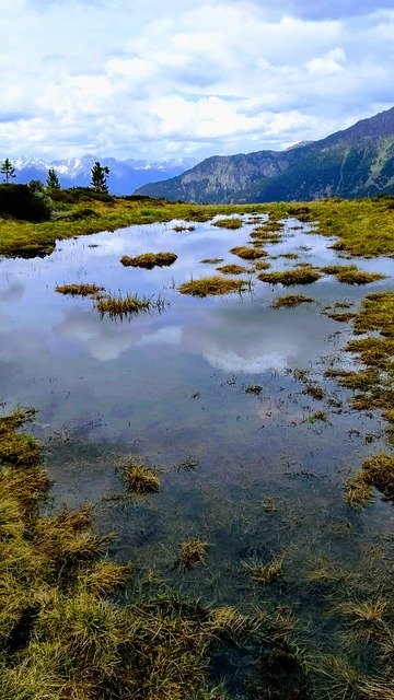 تحميل مجاني Mountain Nature Lake - صورة مجانية أو صورة ليتم تحريرها باستخدام محرر الصور عبر الإنترنت GIMP