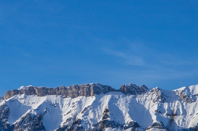 Free download Mountain Range Sky Snow -  free photo or picture to be edited with GIMP online image editor