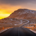 Mountain road and sunset  screen for extension Chrome web store in OffiDocs Chromium