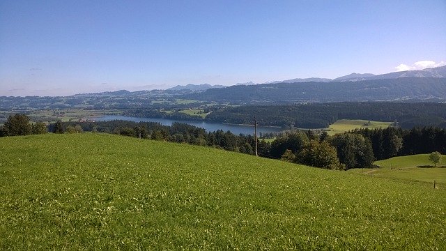 Free download Mountains Allgäu Meadow Distant -  free photo or picture to be edited with GIMP online image editor